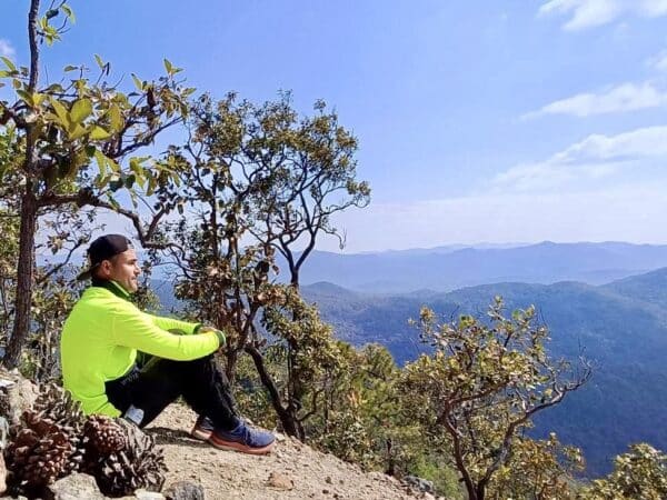 Summit of a mountain in thailand